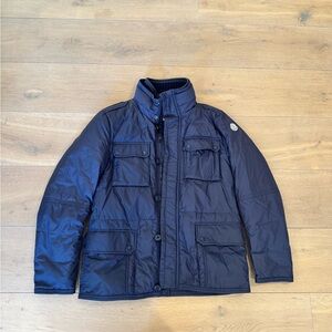 Moncler Men's Padded Down Field Utility Navy Jacket Size 4